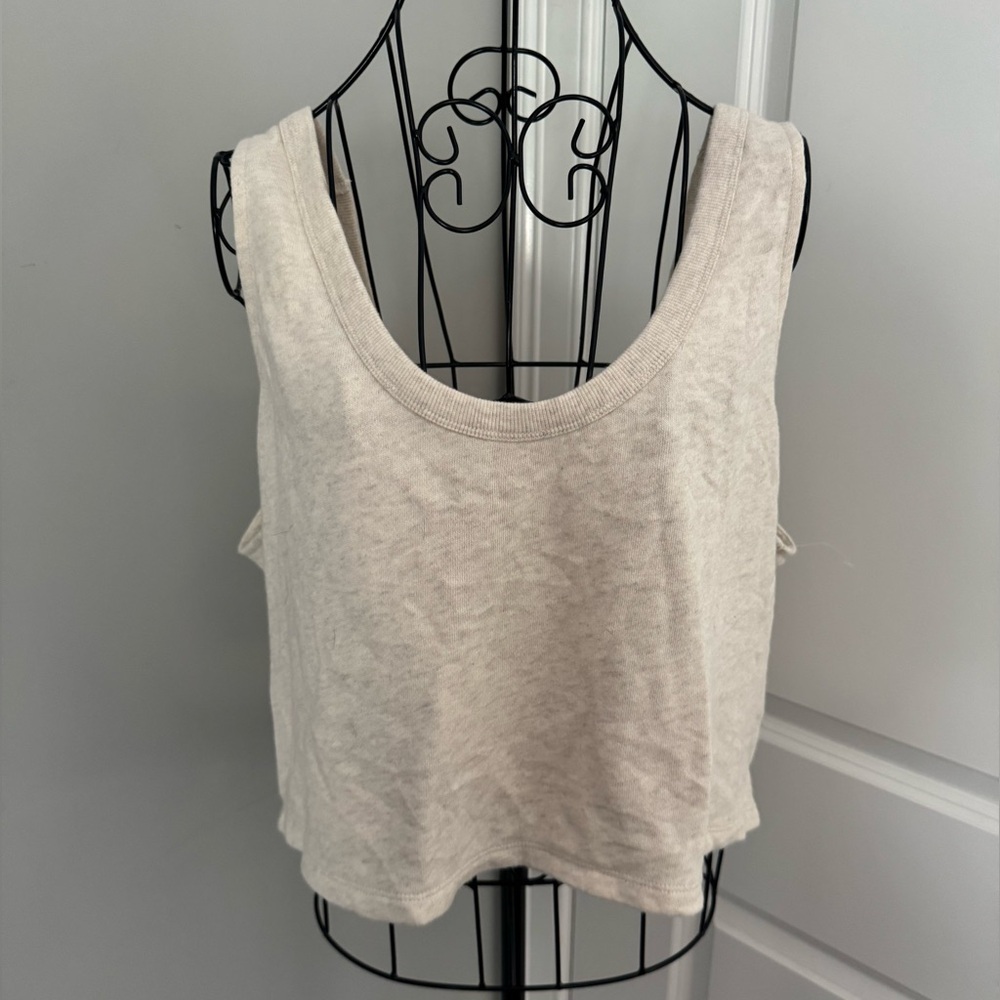 NWOT Aerie Offline Cream Tank Top Size XL